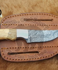 Damascus Steel Cowboy Knife