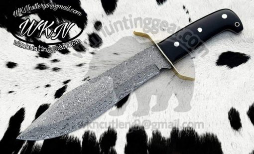 Damascus Steel Hunting Bowie knife