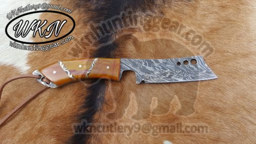 Cowboy Bull Cutter Knife - Damascus Steel Bull Cutter knife 2021