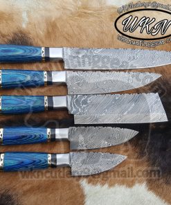 Damascus Steel Chef knives set