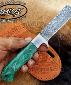 Damascus Steel Bull Cetter knife