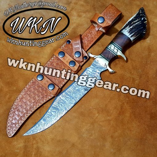 Damascus Steel Hunting and Campaign knife...