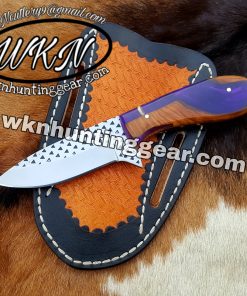 Custom Made Horse Rasp Steel Fixed Blades Cowboy and Skinner knives set  - WKN Hunting Gears