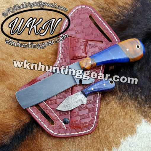 Custom Made 1095 Steel Bull Cutter Knives set..