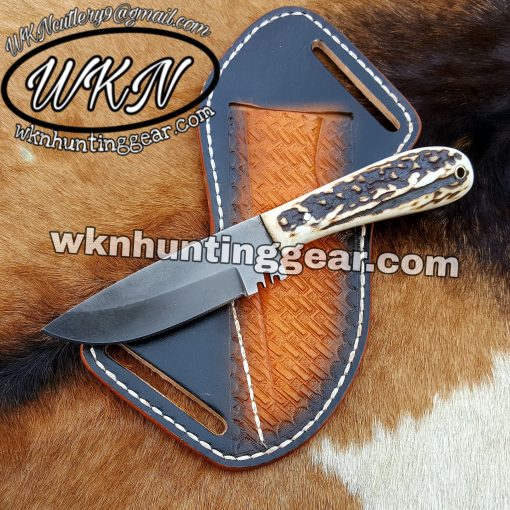 Custom Made Damascus Steel cowboy knife...