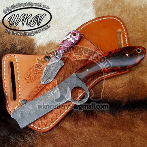 Custom Made 1095 Steel Pistol Cutter knives set...