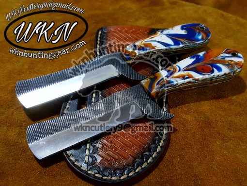 Custom Made file Rasp Steel Bull Cutter Knives set...