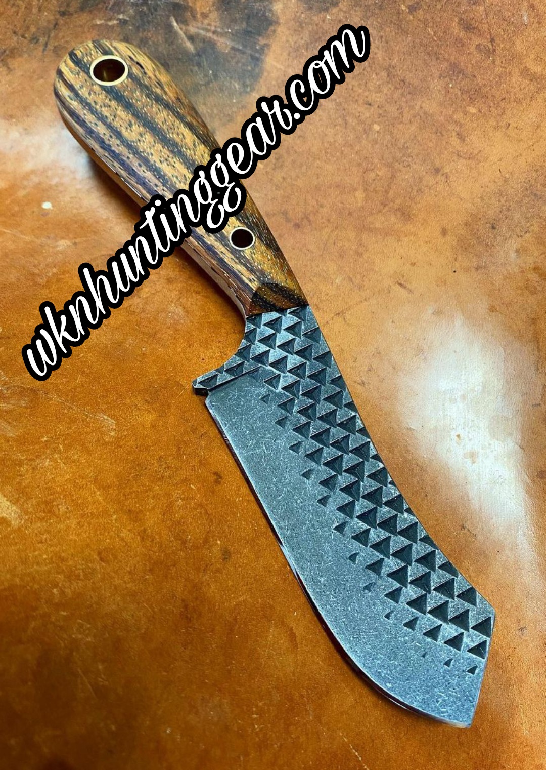 Custom Made Horse Rasp Steel Fixed Blades Cowboy and Skinner knives set  - WKN Hunting Gears