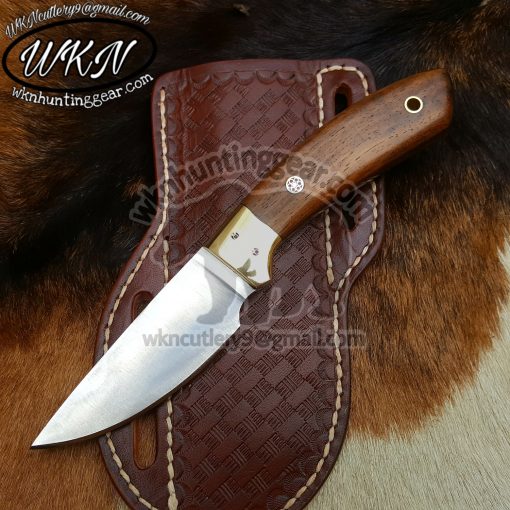Custom Made J2 Stainless Steel Fixed Blade Cowboy Knife...