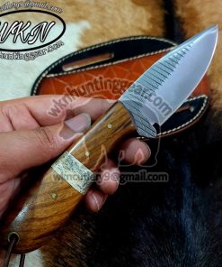 Custom Made Damascus Steel three Crosses Cowboy knives set - WKN Hunting  Gears