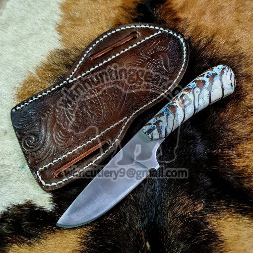 Custom Made J1 Stainless Steel Fixed Blades Cowboy and Skinner knife...