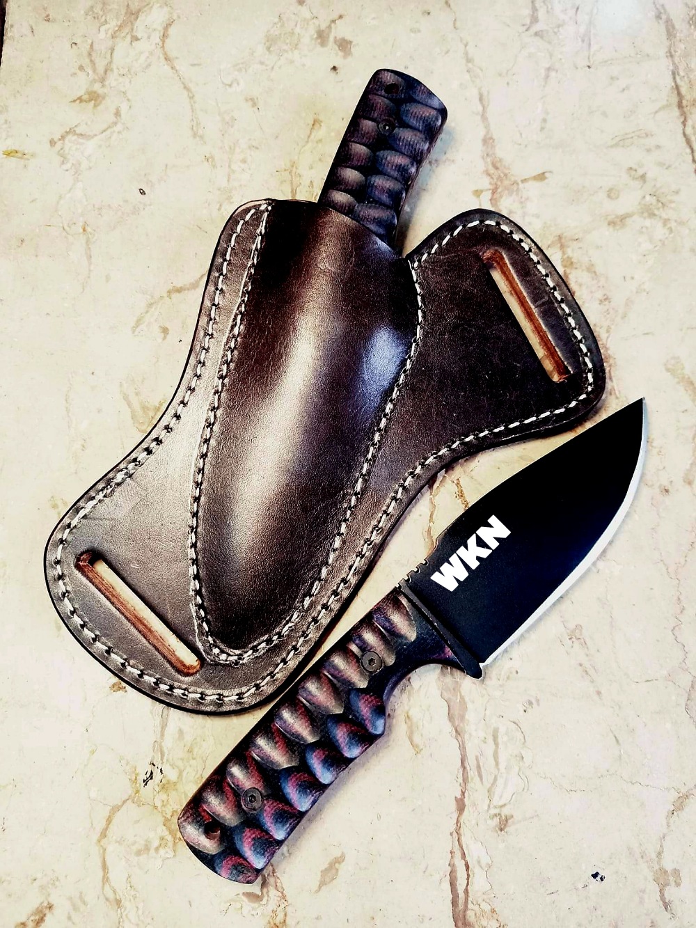 Buy one get one free knife with Leather sheathes, Cowboy, Skinner