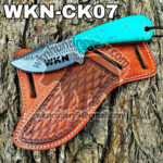 custom made rasp steel cowboy knife.