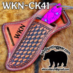Custom Handmade Cowboy knife N690 Stainless Steel with Custom Leather Sheath. (Copy) - Image 4