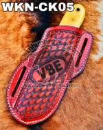 handmade damascus steel cowboy knife. - Image 3