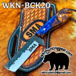 Handmade Bull Cutter knives. Customized Knives With Leather Sheaths.