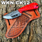 Handmade Cowboy knife Horse Rasp Steel Fixed Blade With Custom Initials On The Blade and Sheath. Just Write Your Initials In The Note..