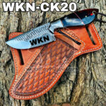 Handmade Cowboy knife Horse Rasp Steel Fixed Blades Western Cowboy and Skinner knife With Custom Initial On The Blade and Sheath Just Write Your Initial In The Note…