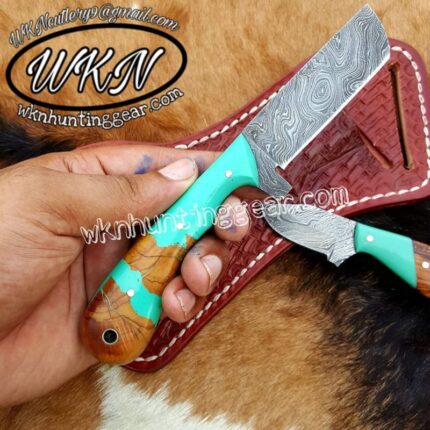 Damascus Steel Bull Cutter Knife...