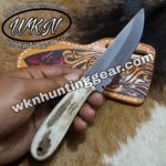 handmade high carbon steel cowboy knife. - Image 2