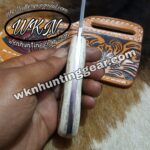 handmade high carbon steel cowboy knife. - Image 3