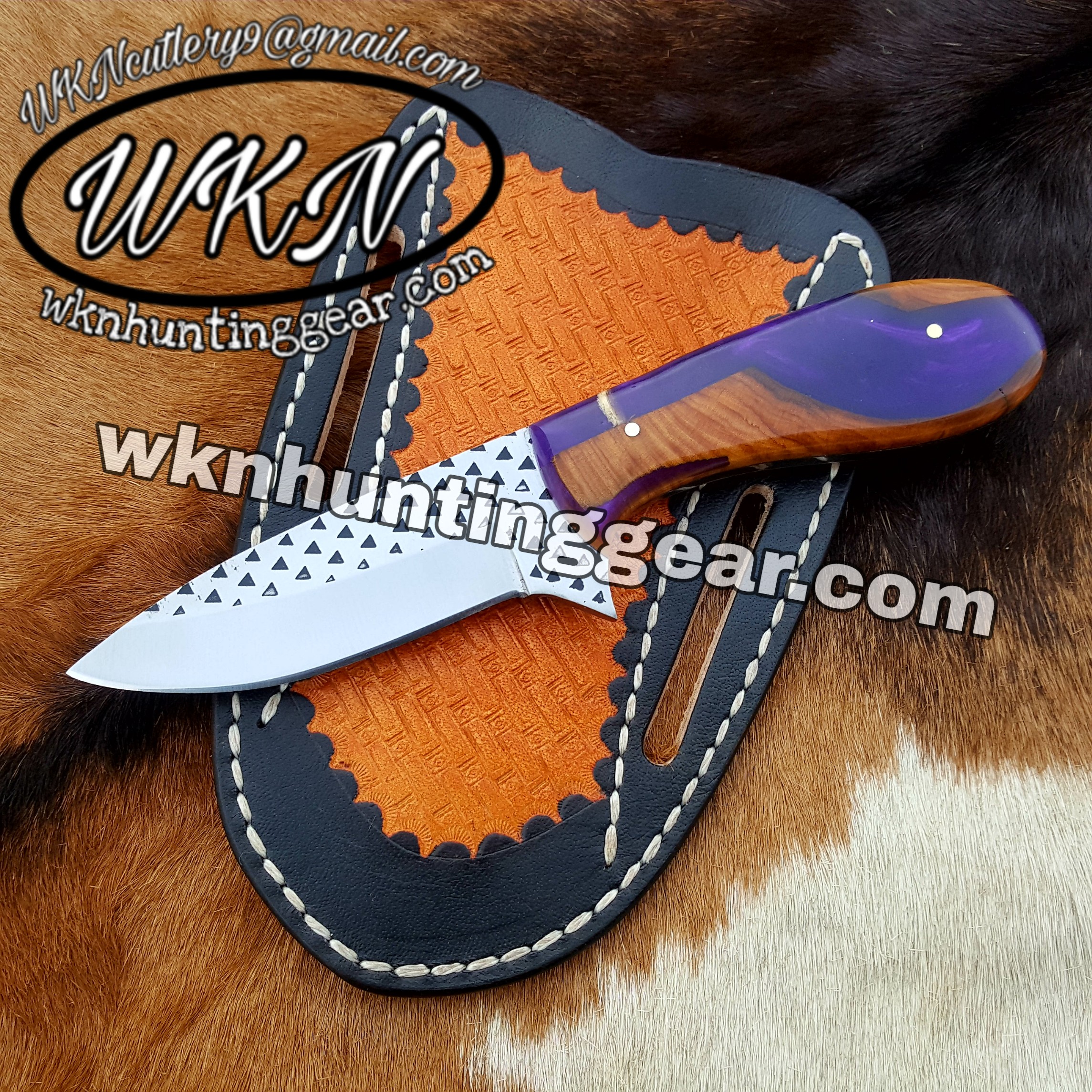 PicsArt_03-27-09.17.55 Custom made Rasp Steel Cowboy knife... - Image 1