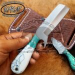 Custom Made J2 Stainless Steel Bull Cutter and Skinner knives set... - Image 2