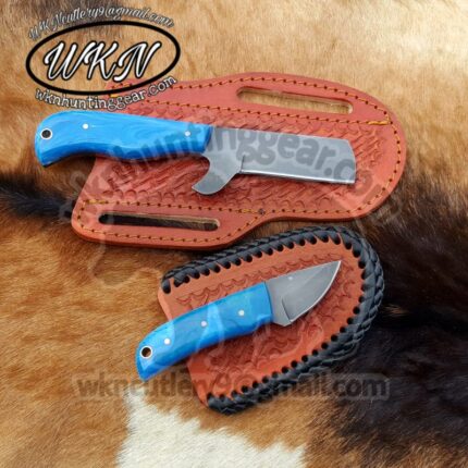 High Carbon 1095 Steel Bull Cutter knife set.