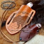 handmade damascus steel cowboy knives. - Image 4