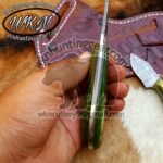 Custom Made Damascus Steel Pistol Cutter and Skinner knives set... - Image 3