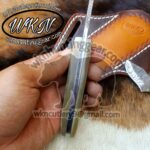 handmade damascus steel cowboy knives set. - Image 3