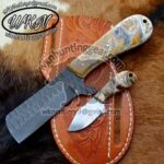 Custom Made 1095 Steel Bull Cutter and Skinner knives set...