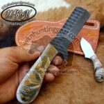 Custom Made 1095 Steel Bull Cutter and Skinner knives set... - Image 2