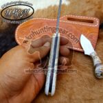 Custom Made 1095 Steel Bull Cutter and Skinner knives set... - Image 3