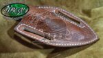 handmade damascus steel cowboy knife. - Image 3