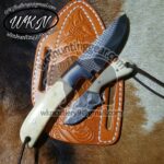 handmade damascus steel cowboy knives. - Image 2