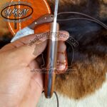Custom Made Damascus Steel Fixed Blades Puddle Pointer Hunting Dog and Skinner knives set.... - Image 3