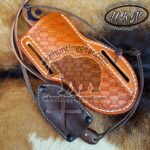 Custom Made Damascus Steel Fixed Blades Puddle Pointer Hunting Dog and Skinner knives set.... - Image 4