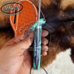 Custom Made Damascus Steel Fixed Blades Cowboy Bull Riding and Skinner knives set... - Image 2