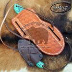 Custom Made Damascus Steel Fixed Blades Coonhound Hunting and Skinner knives set... - Image 4