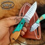 Custom Made Horse Rasp Steel Fixed Blades Cowboy and Skinner knives set... - Image 2