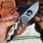 Custom Made Damascus Steel Fixed Blades Deer Hunting and Skinner knives set... - Image 2