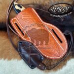 Custom Made Damascus Steel Fixed Blades Deer Hunting and Skinner knives set... - Image 4