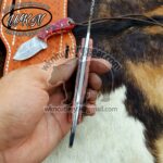 Custom Made Damascus Steel Fixed Blades Hawksbill Lineman and Skinner knives set... - Image 3