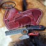 Custom Made 1095 High Carbon Steel Fixed Blades Pistol Cutter and Skinner knives set...