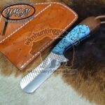 Custom Made Horse Rasp Steel Fixed Blade Bull Cutter knife...