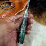 Custom Made Horse Rasp Steel Fixed Blade Cowboy Skinner knife with Horizontal Sheath... - Image 3