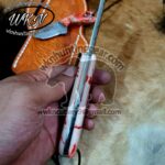 Custom Made Horse Rasp Stainless Steel Fixed Blades Cowboy and Skinner knives set... With Handmade Leather Sheaths... - Image 3