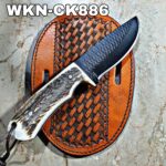 Custom Made Rasp Stainless Steel With Powder Coated Fixed Blade Western Cowboy knife.