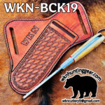 Handmade Bull Cutter knives With Horse Rasp Blade and Western Style Sheath. - Image 3